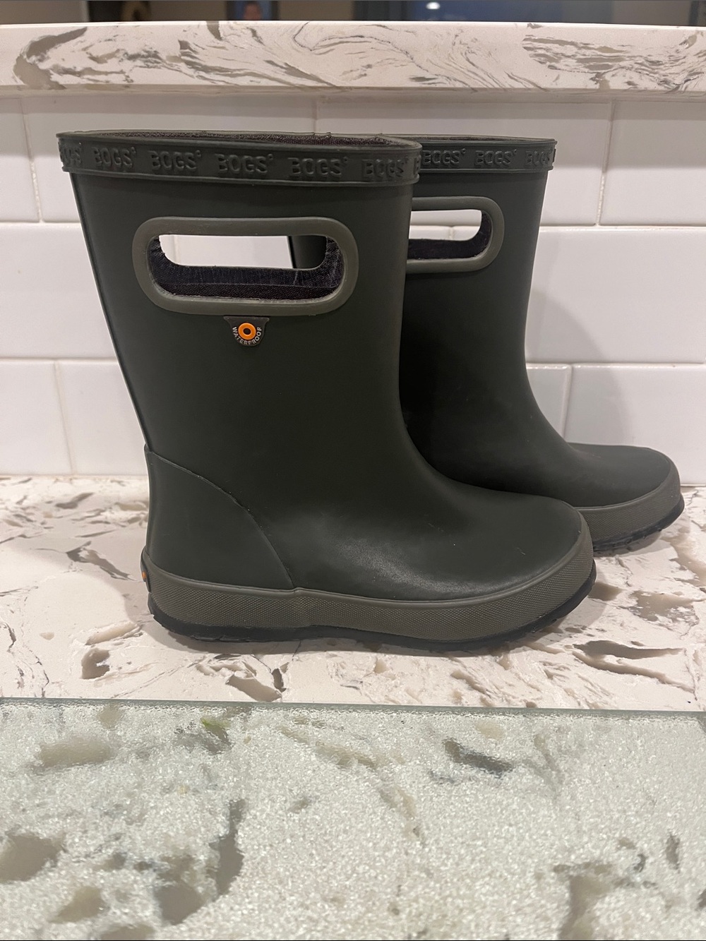 Bogs Skipper Solid Little kid Rubber Rain Boots Size 12
